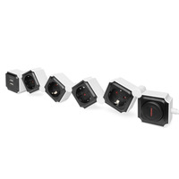 Блок розеток DIGITUS Flexible, 4xSchuko 16A, 2xUSB 2.4A, выключатель
