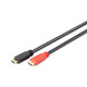 Digitus Кабель HDMI UHD 4K, w/Ethernet/Amplifier, type A M/M [10 m (AK-330118-100-S)]