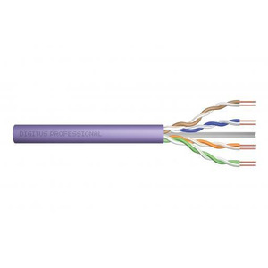 Digitus Кабель CAT 6 U-UTP, 100m, AWG 23/1, LSZH-1, фиолетовый