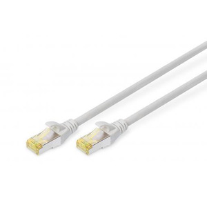 Digitus Патч-корд CAT 6a S-FTP, 15м, AWG 26/7 серого цвета