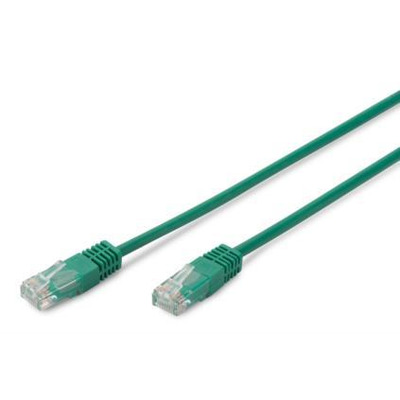 Патч-корд DIGITUS CAT 5e UTP, 2м, AWG 26/7, PVC, Green (DK-1511-020/G)