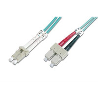 Оптичний патч-корд DIGITUS LC / UPC-SC / UPC, 50/125, OM3, duplex, 1m