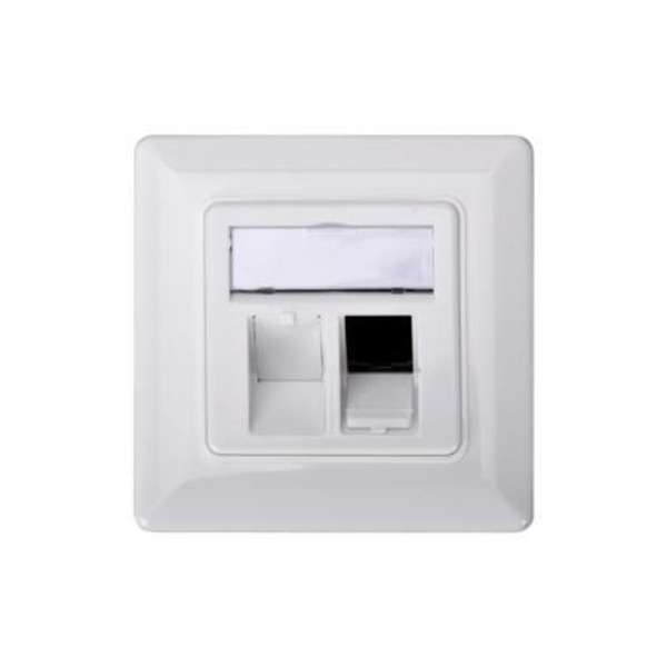 Лицьова панель Digitus 2х Keystone 80x80