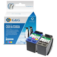 G&G для HP No.21/22 DJ3920/3940, PSC1410 Black/Tri-color Combo Pack