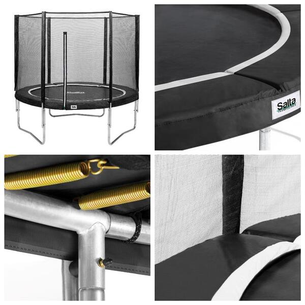 Батут Salta COMBO круглий 251 см чорний