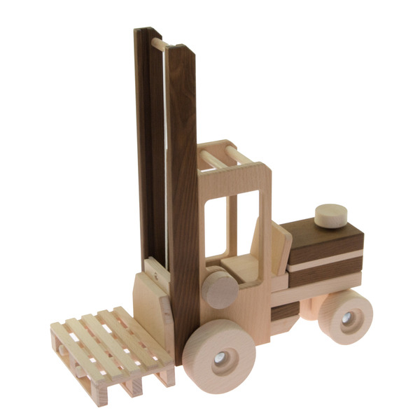 goki Машинка деревянная Автопогрузчик (натуральный)