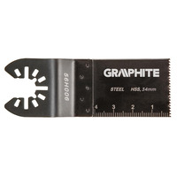 Graphite Полотно плоское к многофункц. инструменту, HSS по металлу, 34 мм