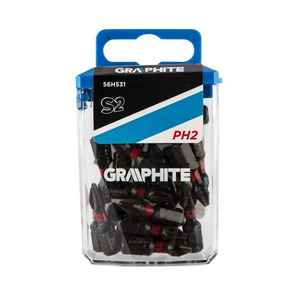 Біти ударні GRAPHITE PH2 x 25 мм, 20 шт.