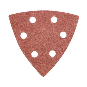 Шліфувальний папір GRAPHITE на липучці тип DELTA 93 x 93 мм, K80, 5 шт.