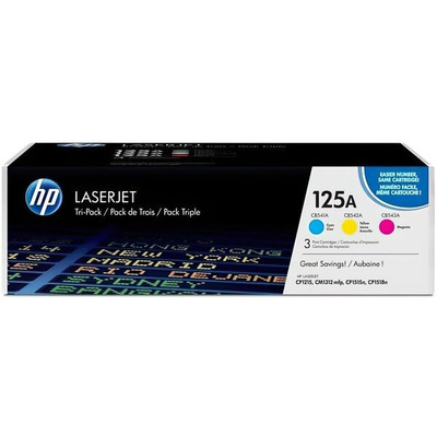Картридж лазерний HP CP1215/CP1515, CB541A, CB542A, CB543A Tri-Pack (CF373AM)