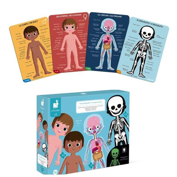 Класичний пазл Janod Пазл Тіло людини (J02681)