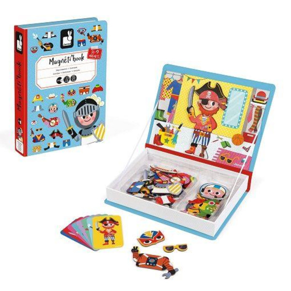 Магнітна книга Janod Наряди для хлопчика (J02719)