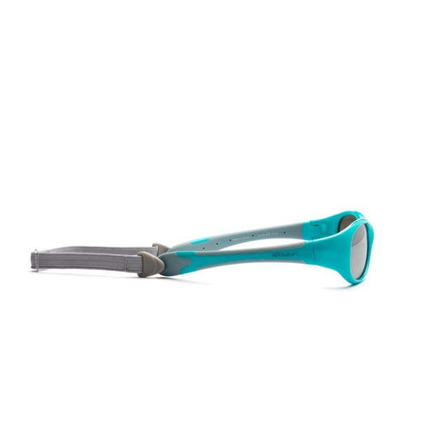 Дитячі сонцезахисні окуляри Koolsun KS-FLAG003 бірюзово-сірі 3+ (KS-FLAG003)