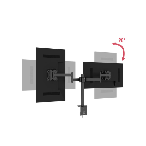 Кріплення для монітору KSL DM32T длядвох моніторів 13–28 (DM32T)