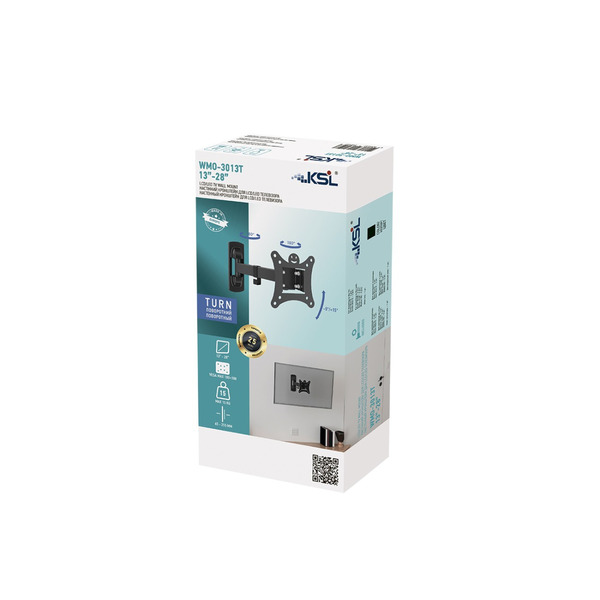 KSL Наклонно-поворотное крепление для ТВ 13-28" WMO-3013T