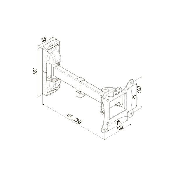 KSL Наклонно-поворотное крепление для ТВ 13-28" WMO-3013T