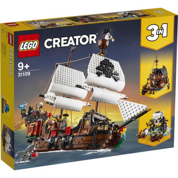 Блоковий конструктор LEGO Creator Піратський корабель (31109)