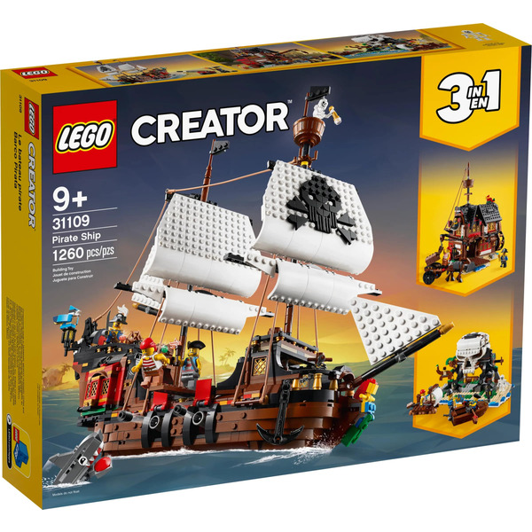 Блоковий конструктор LEGO Creator Піратський корабель (31109)