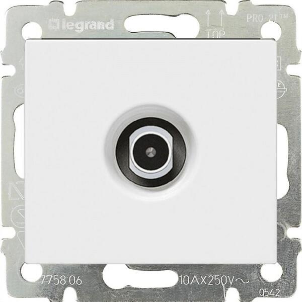 Розетка TV зірка штекер Valena Classic Legrand, Білий