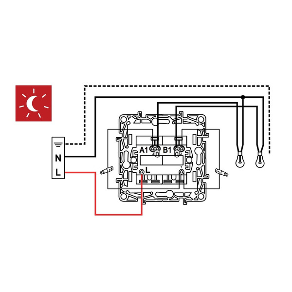 Legrand Вимикач 2-кл. внутр. з підсвічуванням Etika