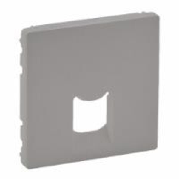 Лицьова панель розетки RJ11/RJ45 Legrand Valena LIFE, алюміній (755412)
