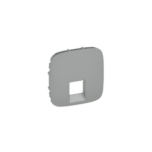 Лицьова панель розетки Legrand Valena ALLURE RJ11/RJ45, алюміній (755417)