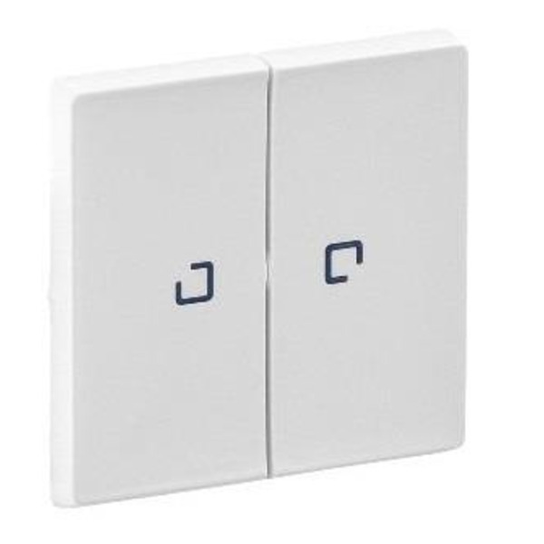 Клавіша вимикача 2-клавішного з підсвічуванням Legrand Valena LIFE, білий (755220)
