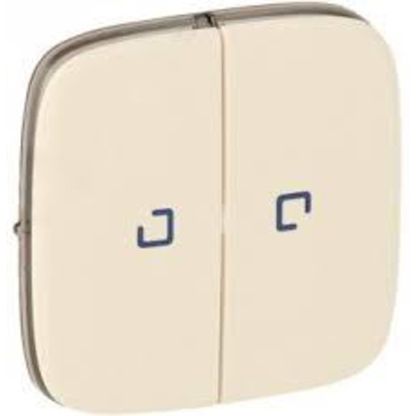 Кнопка вимикача Legrand Valena IN*MATIC ALLURE з підсвічуванням 2-х клавішного, слонова кістка