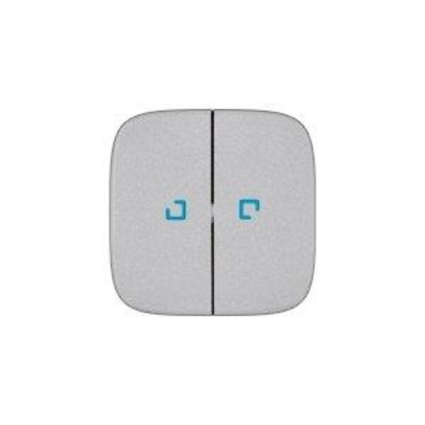 Клавіша вимикача Legrand Valena IN*MATIC ALLURE з підсвічуванням 2-х клавішного, алюміній