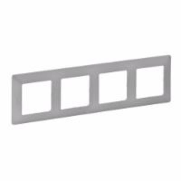Рамка Legrand Valena Life 4 поста Алюминий