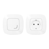 Legrand Набор упр. эл.приборами (smart-розетка + smart-выключатель) (Valena Allure with NETATMO) [Белый]