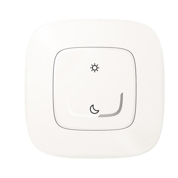 Умный беспроводной сценарный выключатель Valena Allure with NETATMO "День / Ночь" жемчужного цвета
