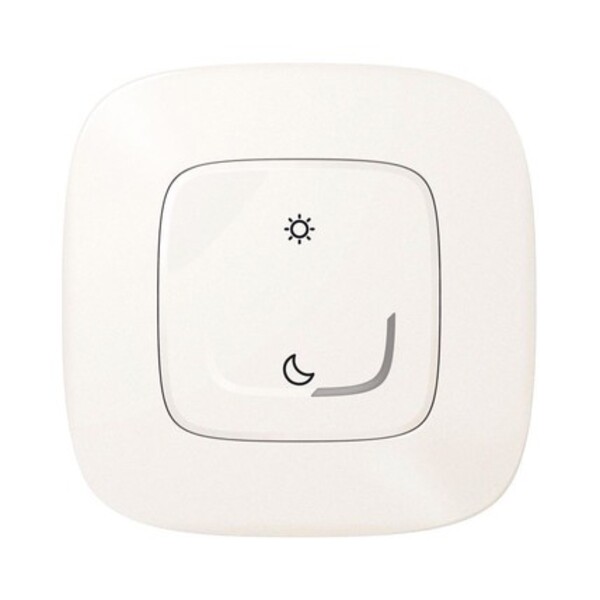 Умный беспроводной сценарный выключатель Valena Allure with NETATMO "День / Ночь" жемчужного цвета