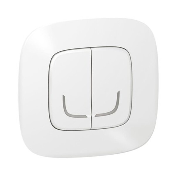 Legrand Розумний безпроводовий вимикач 2-клавішний (Valena Allure with NETATMO.) [Білий]