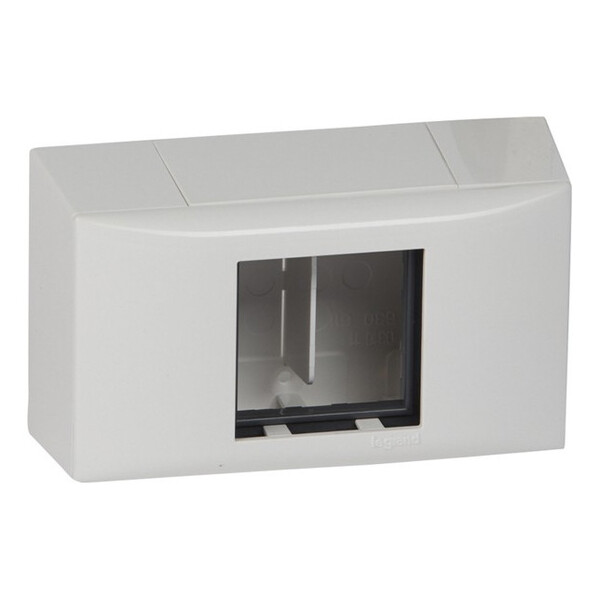 Коробка Mosaic 2 модуля для каналів глибиною 12.5мм, 16мм, 20мм DLPlus Legrand