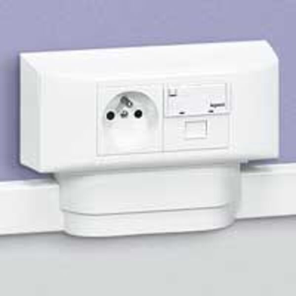 DLPlus Legrand коробка Mosaic (4 модуля) для кабель-каналов глубиной 12.5мм, 16мм, 20мм