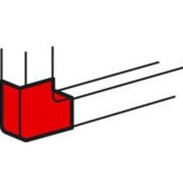 Кут плоский Legrand DLP-S 100x50мм