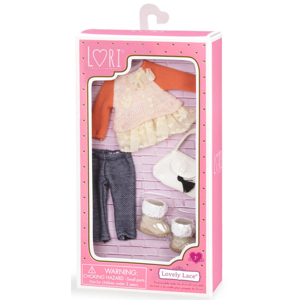 Набор одежды для куклы Lori с кружевом (LO30002Z)