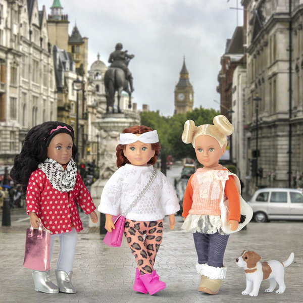 Набір одягу для ляльки Lori "Червоне пальто з візерунком" (LO30014Z)