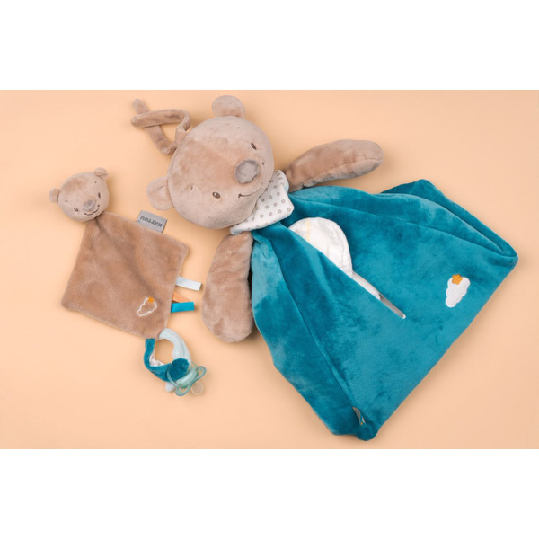 М'яка іграшка Nattou маленька Doodoo ведмедик Базиль (562102)