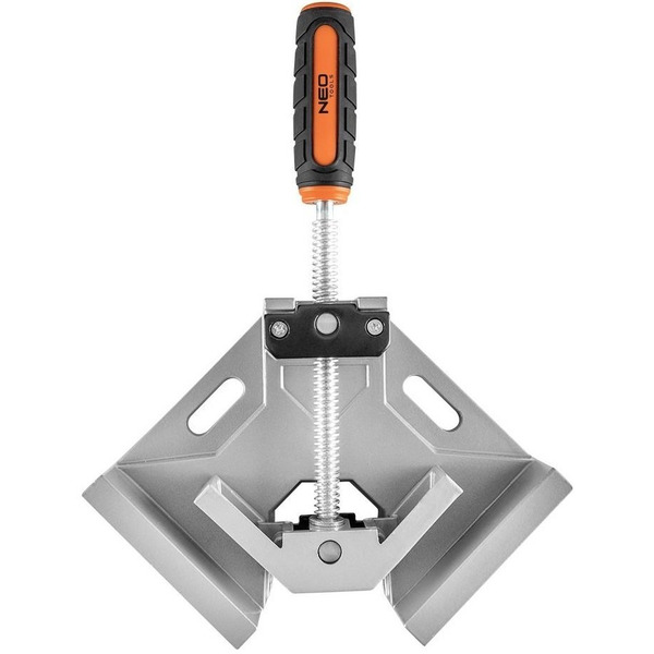 Neo Tools Струбцина, угловая, алюминиевая, направляющая 95 мм, 70х70мм 45-490