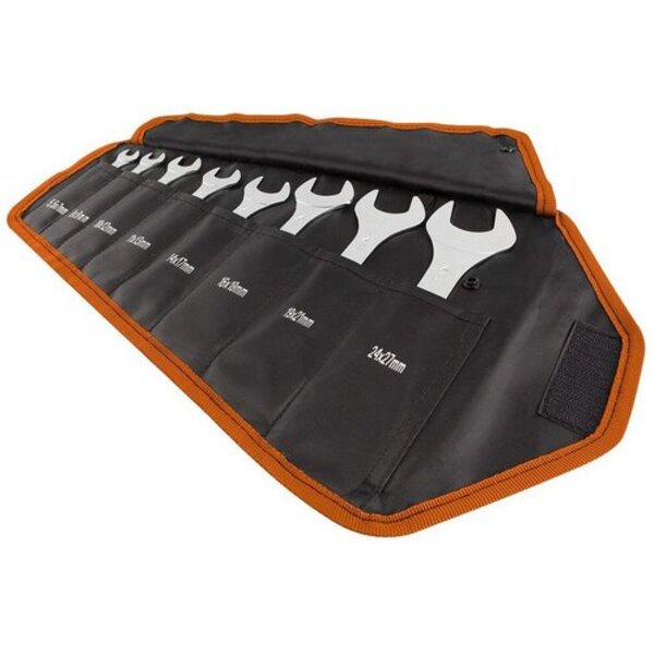 Ключі гайкові Neo Tools, подвійні, 5.5-27 мм, набір 8 шт., супертонкі, чохол поліестер 420D