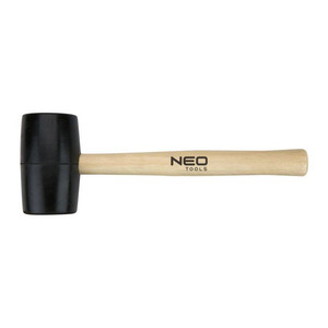 Киянка гумова Neo Tools 63 мм, 680 г, руків`я дерев`яна (25-063)