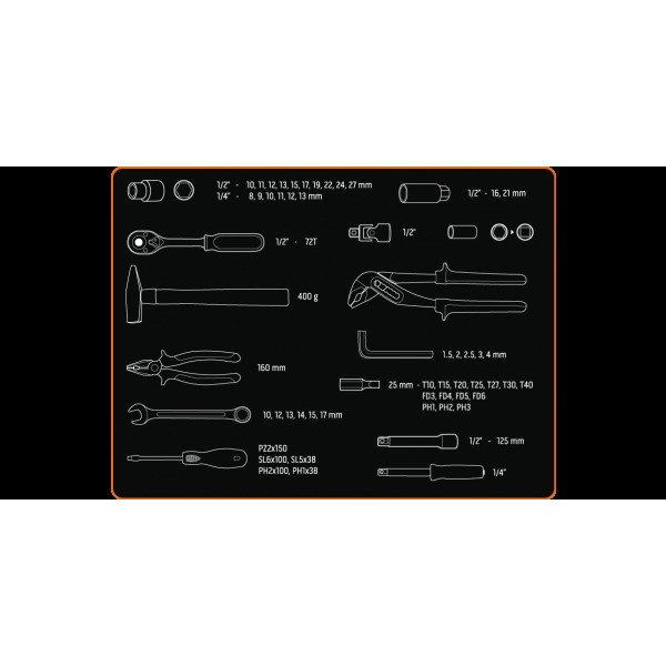 Набір інструментів Neo Tools 56 од. (08-684)