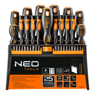 Neo Tools 04-210 Набiр вiкруток i насадок, 37 шт.