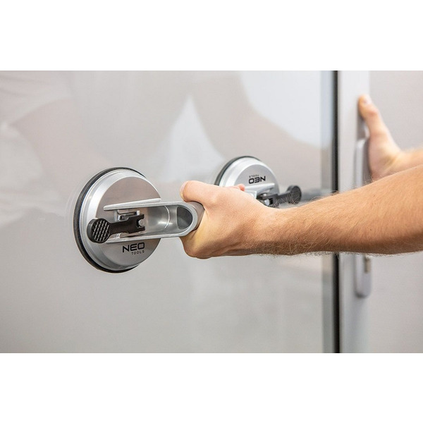 Присоска вакуумна Neo Tools, для скла, подвійна, алюмінієвий корпус, діаметр 120 мм, 100 кг