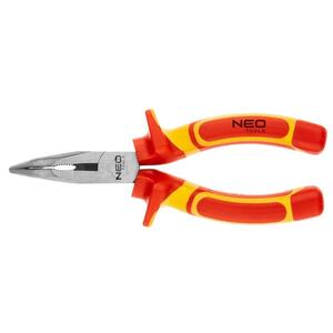 Плоскогубці Neo Tools вигнуті 160 мм, 1000 В, CrV, поліровані