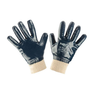 Neo Tools 97-630-8 Перчатки рабочие, хлопок с полным нитриловым покрытием, р. 8