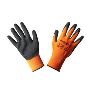 Рукавички Neo Tools робочі, поліестер з нітриловим покриттям (піщаний), розмір 8 (97-642-8)