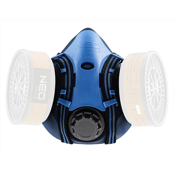 Силіконова напівмаска Neo Tools (97-350)фільтруючих патронів)